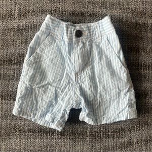 Vintage Gymboree Baby Short Striped Blue And White 3-6 Months